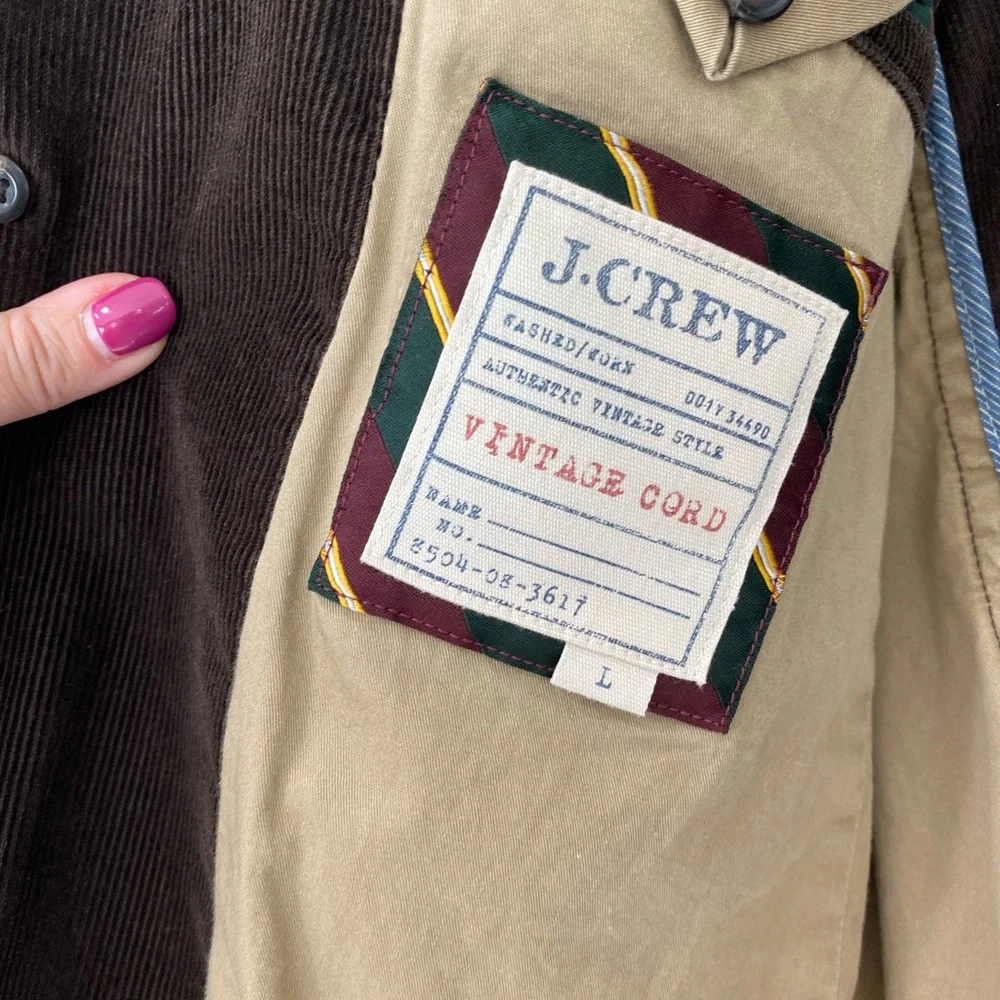 🪵J. Crew Men’s Vintage Brown Corduroy Blazer, Large🪵